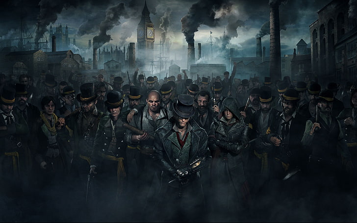man wearing black hat wallpaper, video games, Assassin's Creed Syndicate