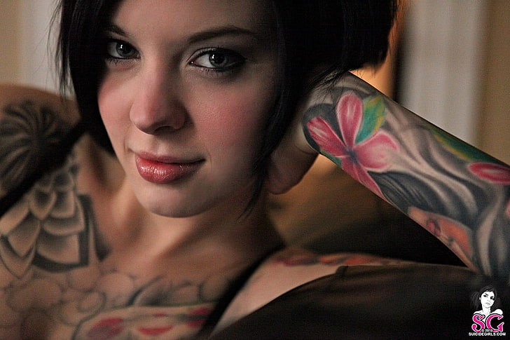 Hd Wallpaper Woman With Skin Tattoo Suicide Girls Buffy Suicide Images, Photos, Reviews