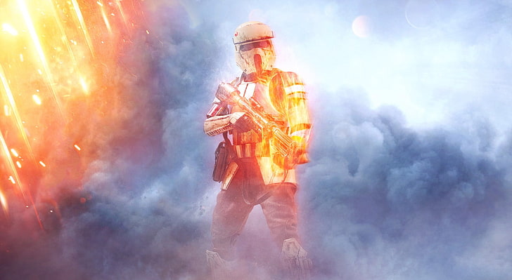 Battlefront 1 Shore Trooper Captain, Star Wars Clone Trooper digital wallpaper, HD wallpaper