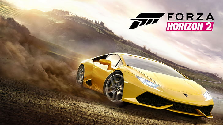 8k, forest, car, Forza Horizon 2, video games, Lamborghini Huracan LP 610-4