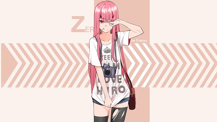 Code:002, Zero Two (Darling in the FranXX), anime, anime girls, HD wallpaper