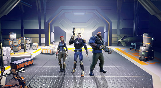 Hd Wallpaper Three Online Game Characters Agents Of Mayhem