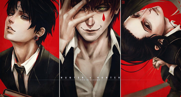 anime, Chrollo Lucifer, Hisoka, Hunter X Hunter, Illumi, HD wallpaper