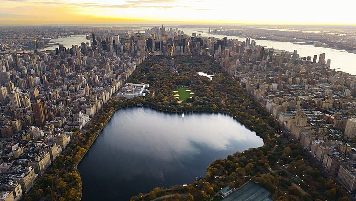 HD wallpaper: Central Park, Infrared, Lake, Manhattan, New York City ...