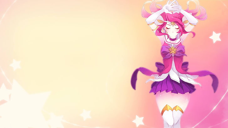 female anime character in purple skirt, Summoner's Rift, Lux (League of Legends)