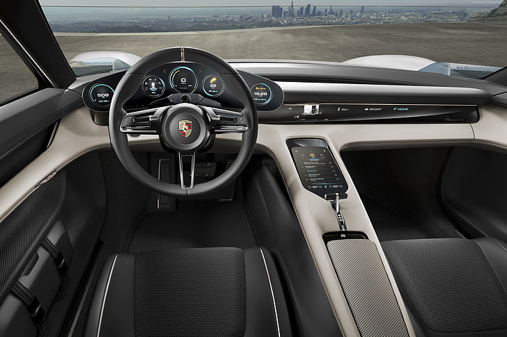 800v, supercar, Electric Cars, interior, Porsche Taycan, HD wallpaper