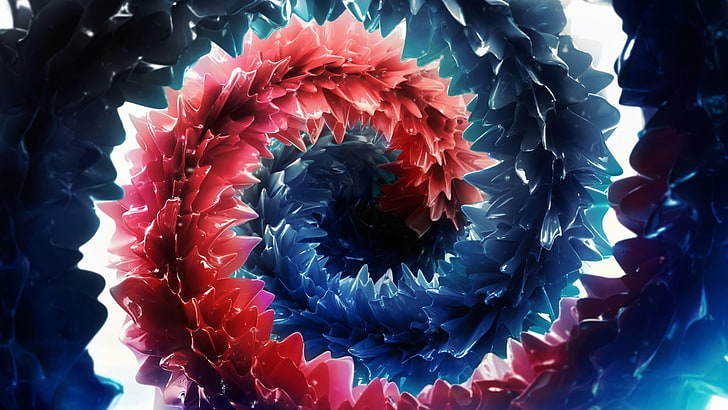 deep, hole, fractal art, wormhole, 3d, graphics, special effects