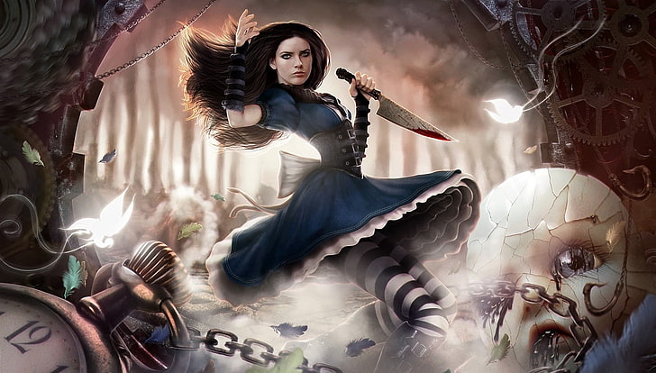 Alice: Madness Returns, one person, young adult, long hair, HD wallpaper