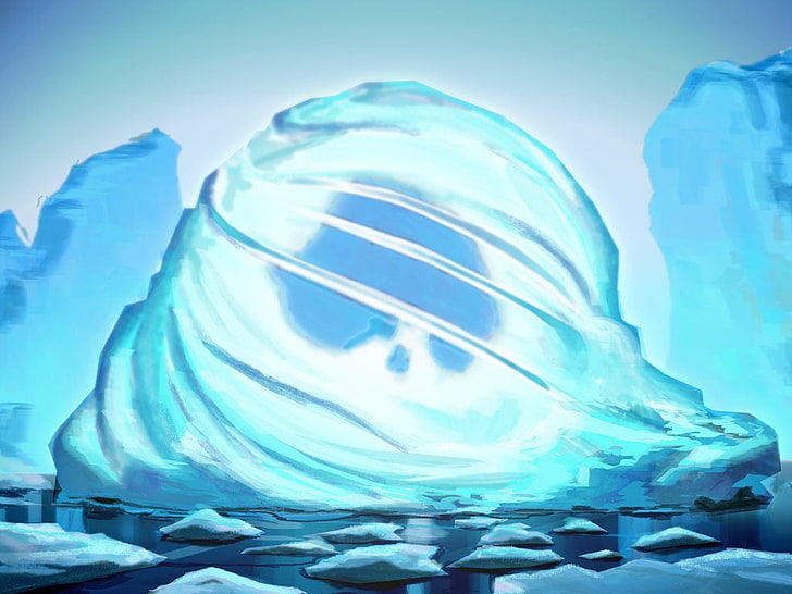 teal iceberg illustration, Avatar (Anime), Avatar: The Last Airbender, HD wallpaper