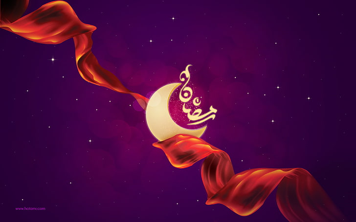 Holy Ramadan Wishes, moon illustration wallpaper, Festivals / Holidays