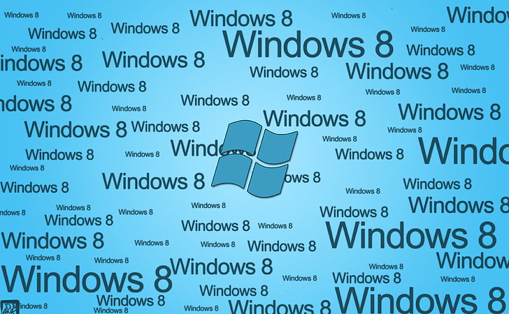 Windows 8 BLUE, Windows 8 wallpaper, windows8, win8, text, no people, HD wallpaper