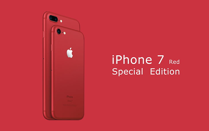 Apple 2017 iPhone 7 Red Special Edition HD Wallpap.., communication