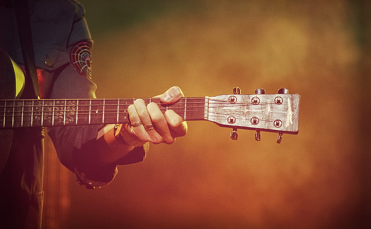 HD wallpaper: One Last Love Song, brown acoustic guitar headstock, Music,  Hand | Wallpaper Flare