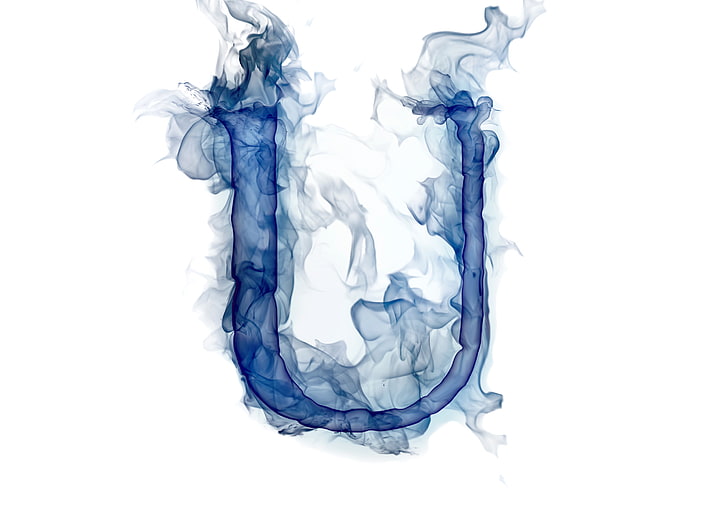 HD wallpaper: blue U logo, smoke, gas, letter, Litera | Wallpaper Flare