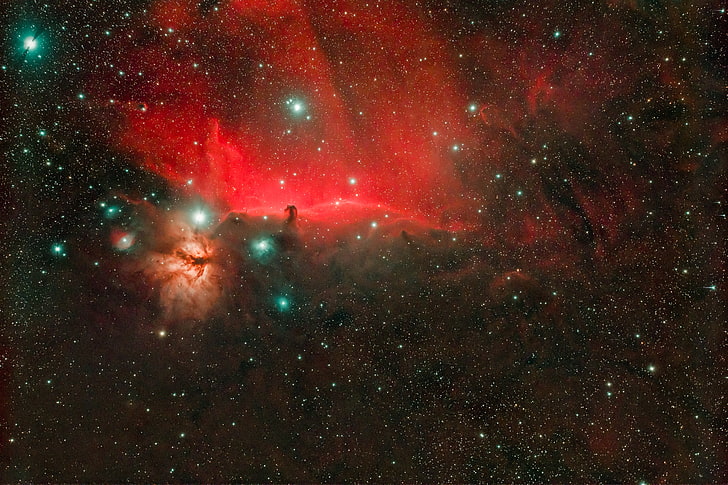 space, Horse Head, NGC 2024, Nebula Torch