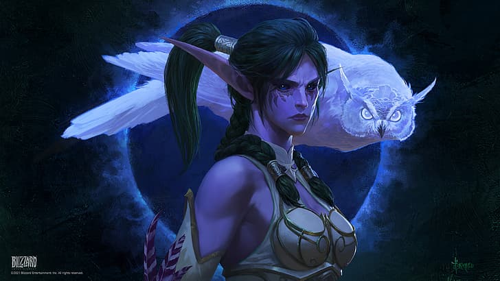 World of Warcraft, World of Warcraft: Battle for Azeroth, Tyrande Whisperwind, HD wallpaper
