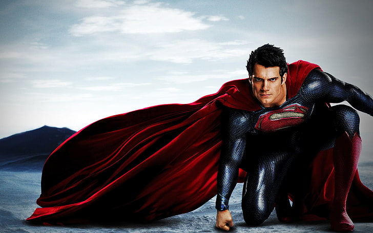 Man of Steel digital wallpaper, Superman, one person, real people, HD wallpaper