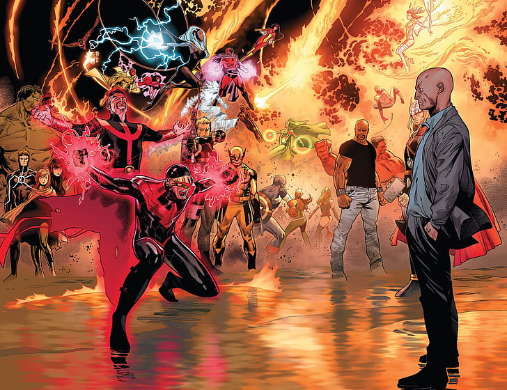 X-Men, avengers vs. x-Men, Captain America, Charles Xavier