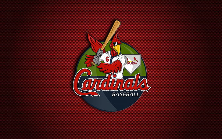 Baseball, St. Louis Cardinals, Emblem, Logo, MLB, HD wallpaper