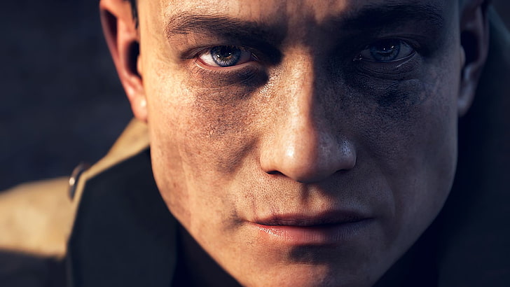 Battlefield 1, portrait, looking at camera, one person, close-up