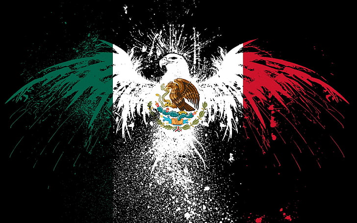 Bức tranh đại bàng với tông màu xanh, trắng, đỏ đặc trưng của quốc kỳ Mexico sẽ mang đến cho bạn không gian sống động và mạnh mẽ. Thưởng thức hình liên quan để cảm nhận được tinh thần kiên cường của con đại bàng nơi đất nước Latin này.