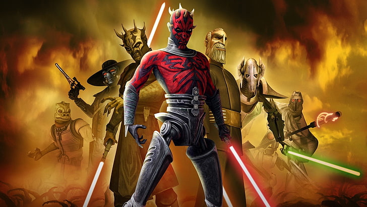 Star Wars, Star Wars: The Clone Wars, Bossk (Star Wars), Cad Bane, HD wallpaper