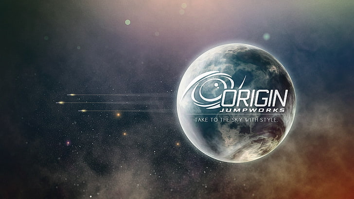 Origin jumpworks HD wallpaper, space, Star Citizen, spaceship, HD wallpaper