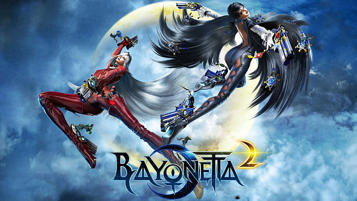 Bayonetta, Bayonetta 2, video games, cloud - sky, art and craft, HD wallpaper