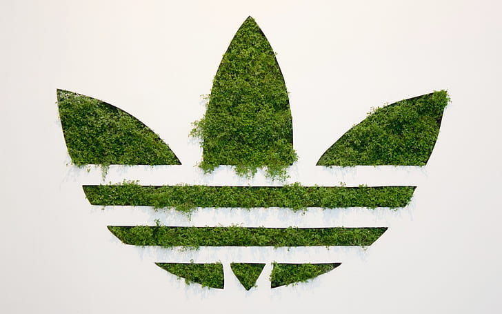 Adidas Green Logo, eco adidas, adidas brand