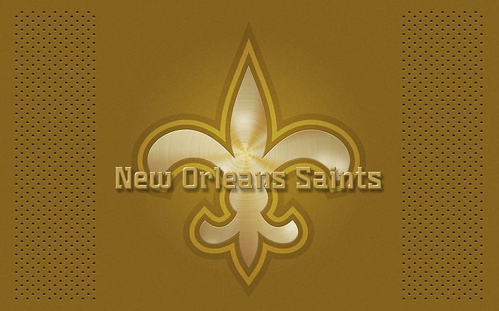 new orleans saints gold logo GOLD New Orleans Saints NFC nfl silver tan HD, HD wallpaper