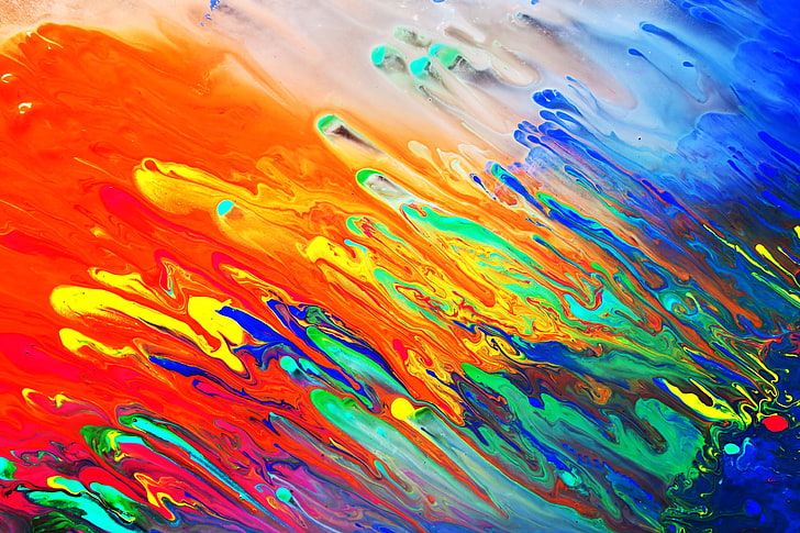 psychedelic, trippy, colorful, multi colored, abstract, motion, HD wallpaper