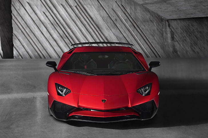 Lamborghini Aventador Red Wallpaper Hd