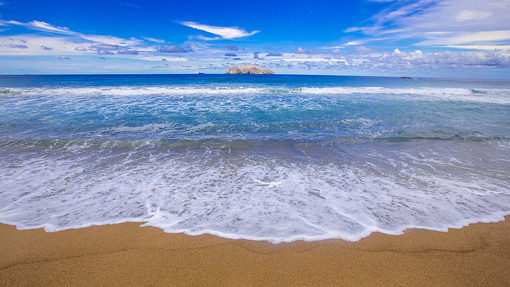 Playa Peña Blanca Manzanillo Colima Mexico Bridal Beach Ocean Waves Blue Sky White Clouds 4k Ultra Hd Desktop Wallpapers Hd 3840×2160, HD wallpaper