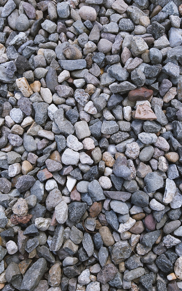 gray and black stone lot, stones, macro, closeup, nature, rocks, HD wallpaper