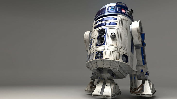 Star Wars R2-D2, studio shot, indoors, no people, copy space