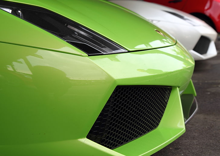 Lamborghini, Lamborghini Gallardo, car, green color, motor vehicle
