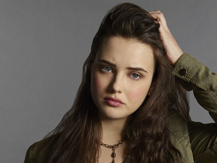 Sad Katherine Langford, portrait, front view, one person, indoors, HD wallpaper