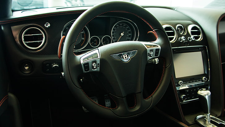 Bentley, car interior, vehicle, mode of transportation, motor vehicle, HD wallpaper