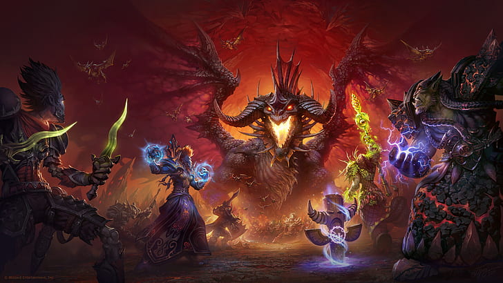 HD wallpaper: Warcraft, World Of Warcraft, Dragon, Onyxia (World of