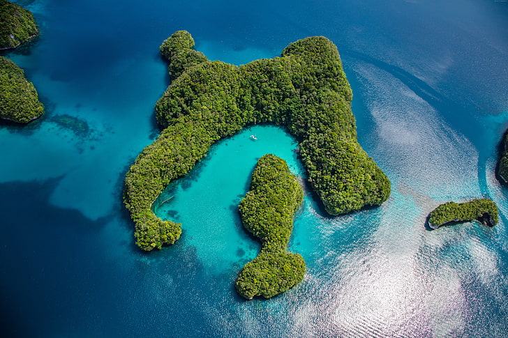 Palau, Philippines, islands, ocean, 8k