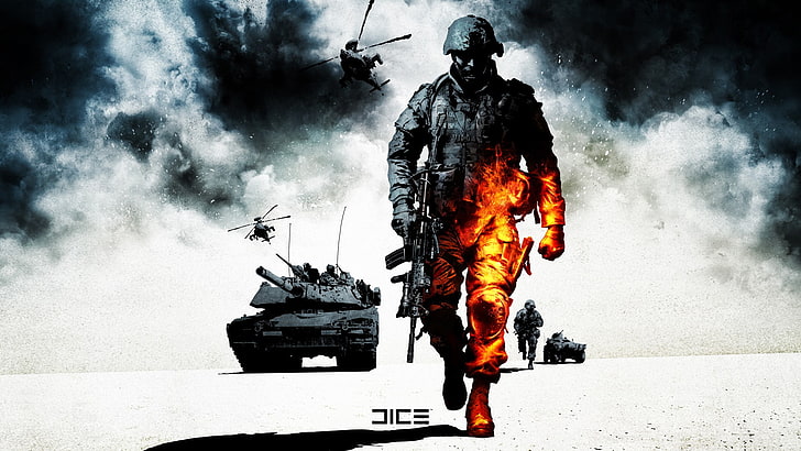Call of Duty game wallpaper, Battlefield, Battlefield: Bad Company 2, HD wallpaper