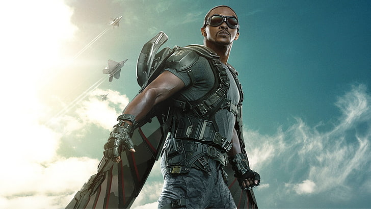 Marvel Falcon digital wallpaper, Captain America: The Winter Soldier, HD wallpaper