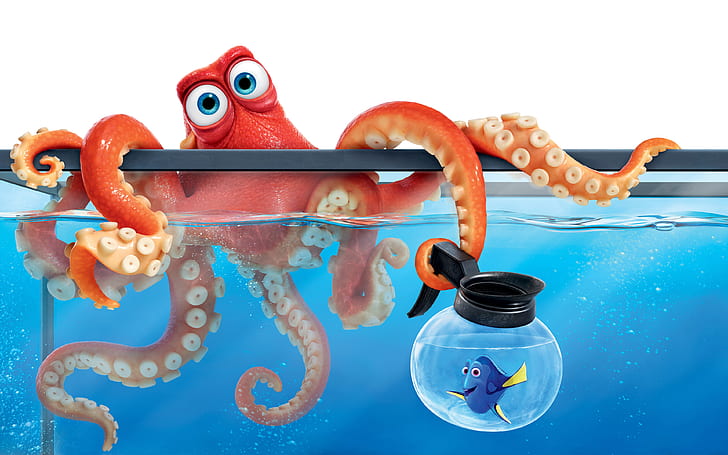 Movie, Finding Dory, Dory (Finding Nemo), Hank (Finding Dory), HD wallpaper