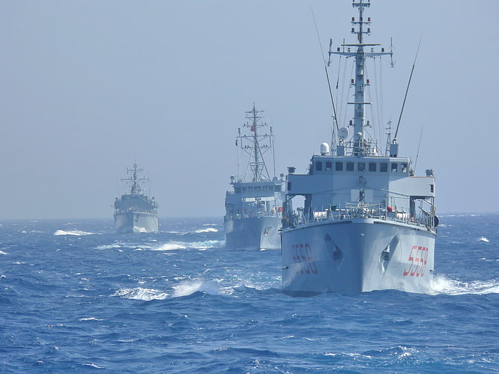 warship, military, sea, vehicle, water, nautical vessel, transportation, HD wallpaper