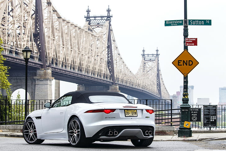 2015, Jaguar, F-Type R, AWD, US-spec, the jaguar, HD wallpaper