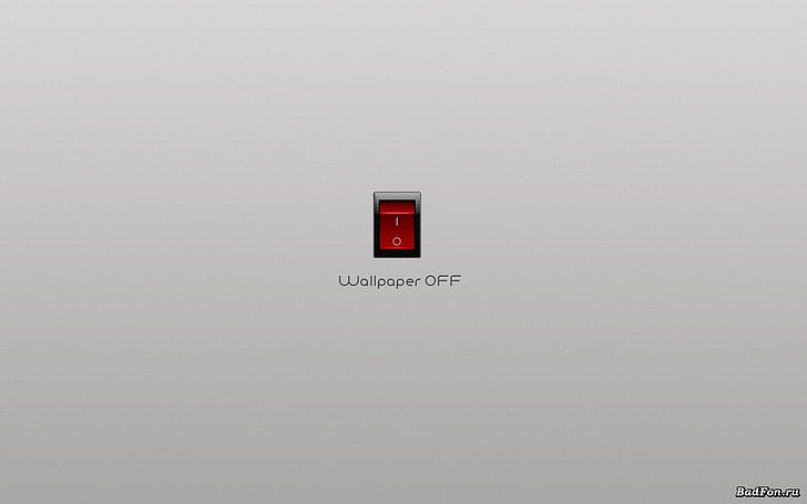red wallpaper switch, 3D, artwork, humor, text, communication, HD wallpaper