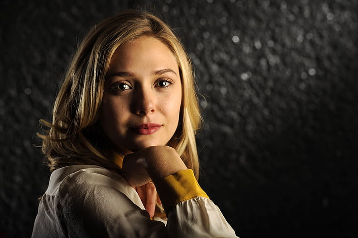 HD wallpaper: Actresses, Elizabeth Olsen, American, Blonde, Face | Wallpaper  Flare