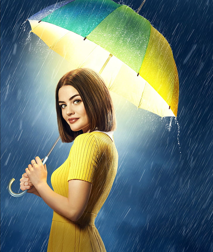 women's yellow shirt, Life Sentence, Lucy Hale, 2018, HD wallpaper