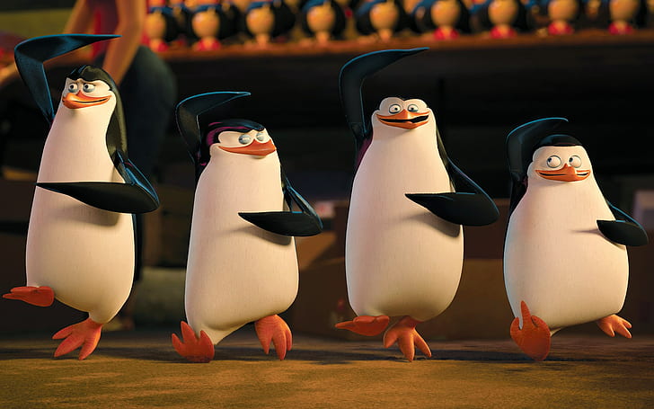 penguins of madagascar, HD wallpaper