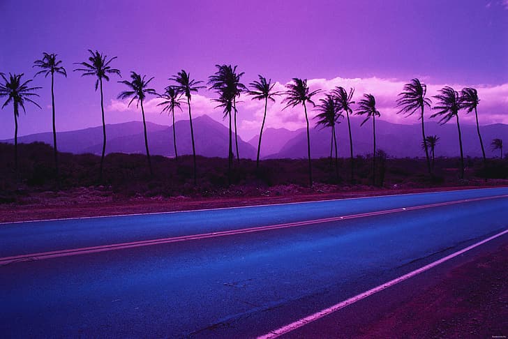 Wallpaper aesthetic purple